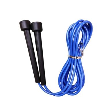 Imagem de oshhni Corda de pular portátil com alças antiderrapantes, ajustável e silenciosa, ideal para treinos em casa, academia e atividades físicas, Azul