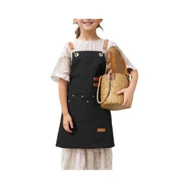 Imagem de Avental Infantil Com Bolsos Para Atividades De Pintura E Artesanato, A
