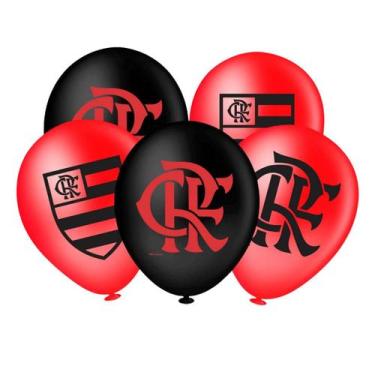 Imagem de Bexiga Balões Tema Nº 8 CR Flamengo Mengão - 20 Unid - PIFFER