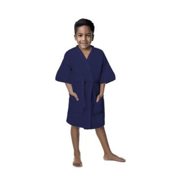 Imagem de Roupão de Banho Infantil Felpudo Quimono Confetti Felpudo Algodão Lepp