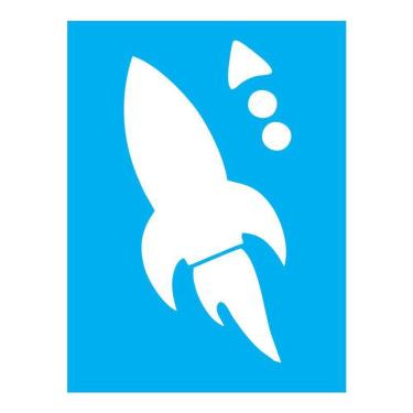 Imagem de Stencil Tamako Foguete - 15X20Cm - Ref A2615