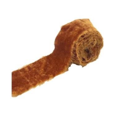 Imagem de Fita De Veludo De Seda Com Bordas Desfiadas De 4cm Para Convites De Ca
