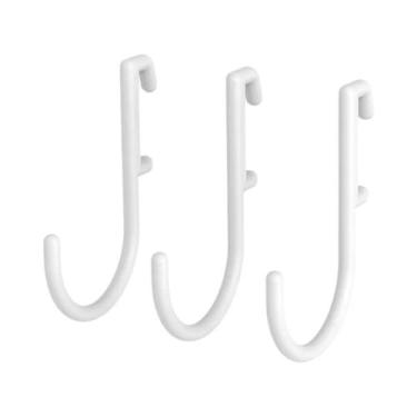 Imagem de Painel De Armazenamento Branco Montado Na Parede Com Ganchos, Organiza