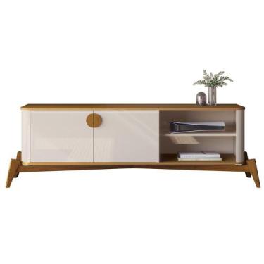 Imagem de Rack Bancada Buriti 1.4 TV Até 55 Pol. Pés de Madeira Maciça - JB Bech