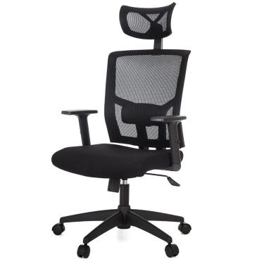 Imagem de Cadeira Escritório Nr-17 Giratória Presidente Anm312 Anima Dallas Tela Preta Base Rodízio