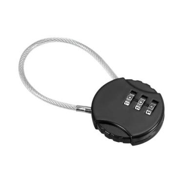 Imagem de Cadeado De Combinação TSA Antifurto De 3 Dígitos Para Malas E Bagagens