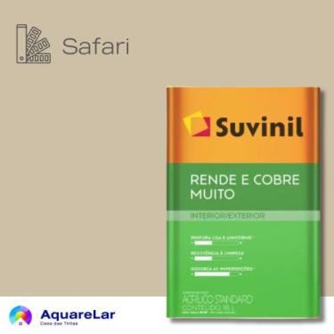 Imagem de Rende & Cobre Muito Suvinil Fosco 16L, SAFARI