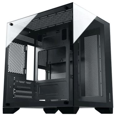 Imagem de Gabinete Gamer Aquario Clarity Preto + 7 Fan LED Vermelho