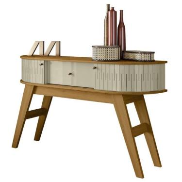 Imagem de Aparador Sala de Estar 136cm Pés Retrô Gil Z10 Cumaru/Opala - Mpozenat