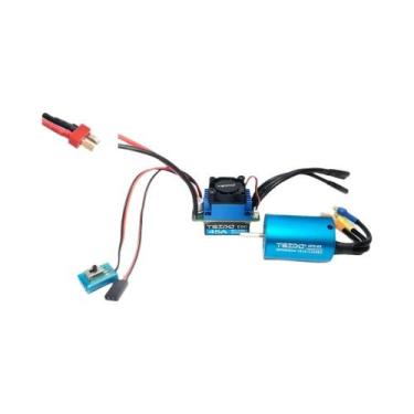 Imagem de Combo De Motor Brushless E ESC 35A 45A Para Wltoys 124016 Remo Hobby X