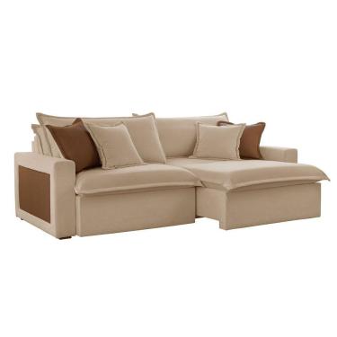 Imagem de Sofá Dallas Linho Dois Módulos De 80cm B15 Meu Sofá Online A226 Linho Bege