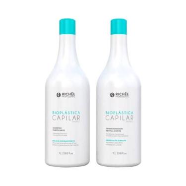 Imagem de Kit Richée Shampoo+Condicionador  Lavatorio Ab Bioplastica 1l - RICHEE