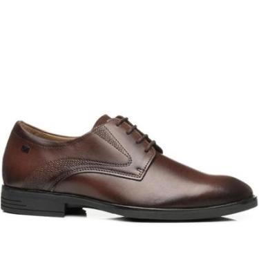 Imagem de Sapato Social Pegada Masculino em Couro Pinhão 126954-02-Masculino