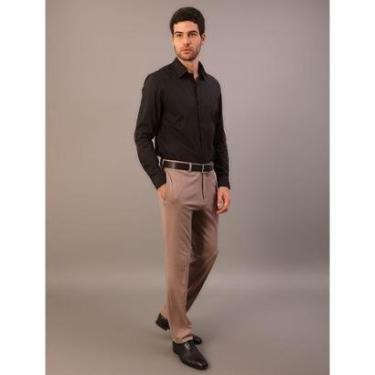 Imagem de Camisa Manga Longa Slim Cannes Básica Essential - Preto-Masculino