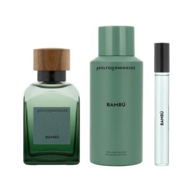 Imagem de Kit Perfume Masculino Adolfo Dominguez Bambu Eau de Parfum 120ml + Des