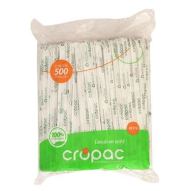 Imagem de Canudo embal refri. 5mm cb-516 cx.06x500 pacotes - Cropac, Branco
