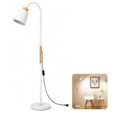 Imagem de Luminaria de Chao Abajur Articulado Estencivel Leitura Estudo Escritorio Sala Quarto Leitura Estudo Sofisticada Elegante