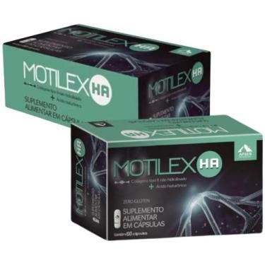Imagem de Motilex ha kit c/2 cxs c/60 cáps cada - colágeno tipo 2 + ácido hialur