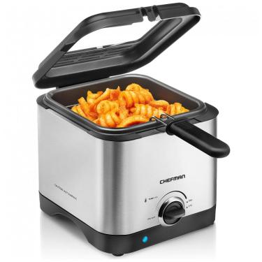 Imagem de Fritadeira Elétrica 1,5 Litros de Capacidade, Aço Inoxidável, 110V 1000W, Chefman