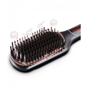 Imagem de Escova Alisadora Seca e Modela com tela LCD, Bivolt, MEGAWISE, Preto