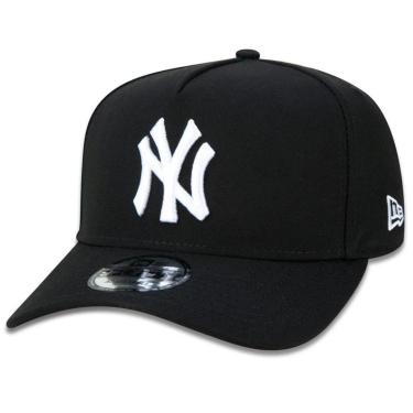 Imagem de Boné New Era Aba Torta NY Yankees Preto Branco-Masculino