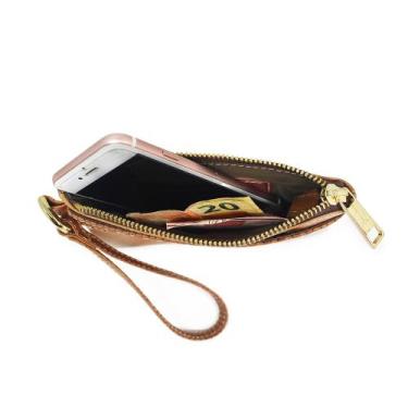 Imagem de Clutch Feminina de Couro Liza - Relicário, Caramelo