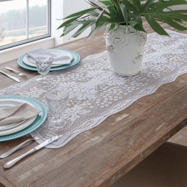 Imagem de Caminho de Mesa Uva em Renda 1,47m x 40cm 100% Poliéster - Uva - VILEL
