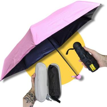 Imagem de Mini Guarda Chuva Portátil Bolsa Cápsula Anti Uv Sombrinha - ANJGG, Ro