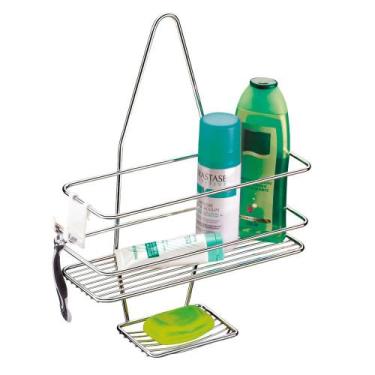 Imagem de Suporte para Shampoo/Sabonete de Registro com Gancho Móvel Linha Super