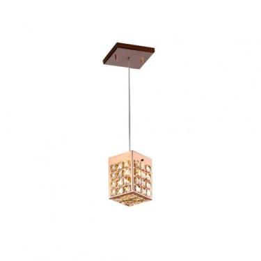 Imagem de Lustre Pendente 10x10x15cm 1 Luz G9 Windows Wdsg1001lg9pd Bronzearte