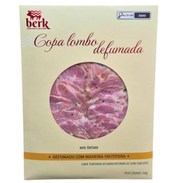 Imagem de Copa lombo defumada fatiado 250g premium berk charcutaria gourmet
