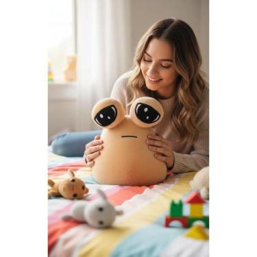 Imagem de Pelúcia Alien Bege Macio Conforto Coleção 22cm - Congratulations Store
