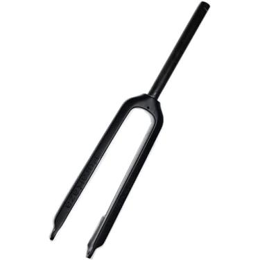 Imagem de Garfo de suspensão para bicicleta MTB Garfo dianteiro para bicicleta MTB 26 27,5 29 em suspensão de bicicleta tubo reto de fibra de carbono freio a disco PM 1-1/8" QR 9mm 450g, preto, 29 pol