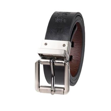 Imagem de Levi's Cinto infantil para meninos com alça reversível, Preto/Marrom, X-Large (34-36)