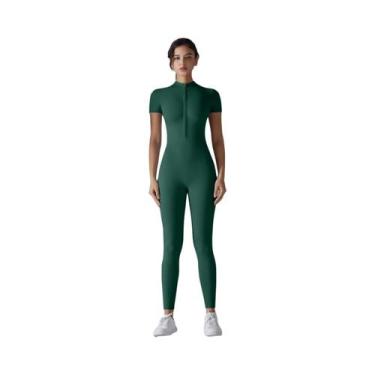 Imagem de Macacão De Yoga Feminino De Secagem Rápida E Respirável, Ajuste Justo,