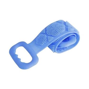Imagem de Escova De Massagem Para Banho Masculina De Silicone Com Esponja Para C