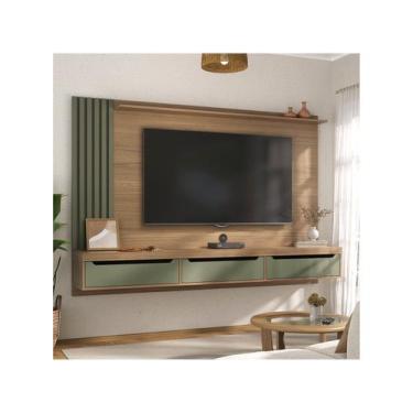 Imagem de Painel Para TV até 75 Polegadas 3 Gavetas Ripado Presence Artely, Carv
