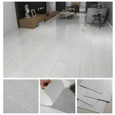 Imagem de Piso Vinilico Autocolante Lamina Régua Amadeirada Antiderrapante 5M - 