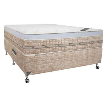 Imagem de Cama Box + Colchão Castor Casal Premium One Gel Face 138x188x59cm - CO