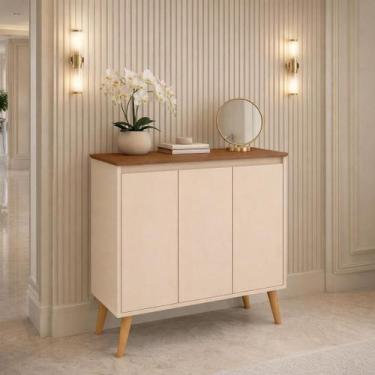 Imagem de Armario Aparador Buffet 3 Portas Estylo Retrô Pés Palito Cores- Compra