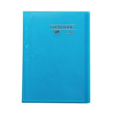 Imagem de Pasta Catálogo Ofício com 40 Folhas Plásticas Azul Cristal - Yes Brasi