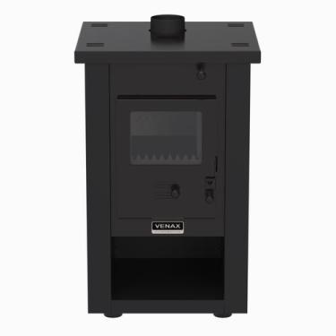 Imagem de Calefator a Lenha Venax Pyron Dupla Combustao Preto