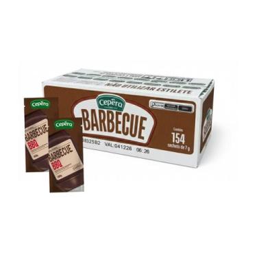 Imagem de Molho Barbecue Sache Cepêra Caixa Com 154 Saches De 7g
