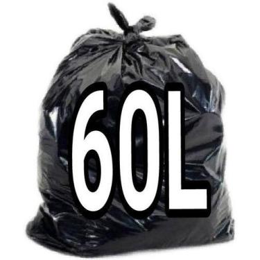 Imagem de Saco De Lixo 60 Litros Preto 100 Unid Resistente - Higipack