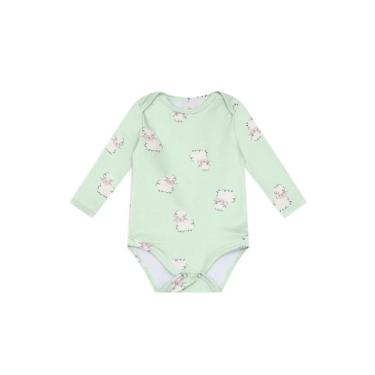 Imagem de Body bebê unissex térmico pesado Brandili Baby, M, Azul