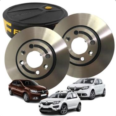 Imagem de Par Disco De Freio Dianteiro Original Stepway Logan Sandero - FREMAX