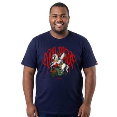 Imagem de Camiseta Chronic Big São Jorge Dragão Azul 4185-Masculino