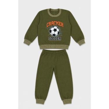 Imagem de Conjunto Infantil Mini Urban Style Moletom Peluciado Menino Inverno - 