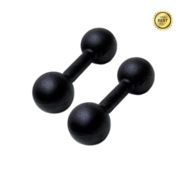 Imagem de Par Halter Super Premium Bola Pintado 4kg Peso Musculação-Unissex