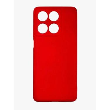 Imagem de Capa Case Silicone Aveludada Vermelho Para Moto Edge 60 - LXL
